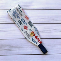 Handmade Buttoned Headbands - Old Guys Rule