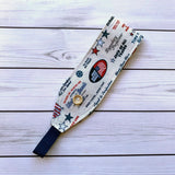 Handmade Buttoned Headbands - Old Guys Rule