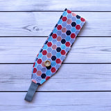 Handmade Buttoned Headbands - Hexagonal Pops