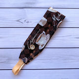 Handmade Buttoned Headbands - Cups of Java