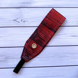 Handmade Buttoned Headbands - Red Barn Wood