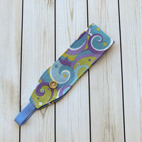 Handmade Buttoned Headbands - Psychedelic