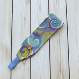 Handmade Buttoned Headbands - Psychedelic