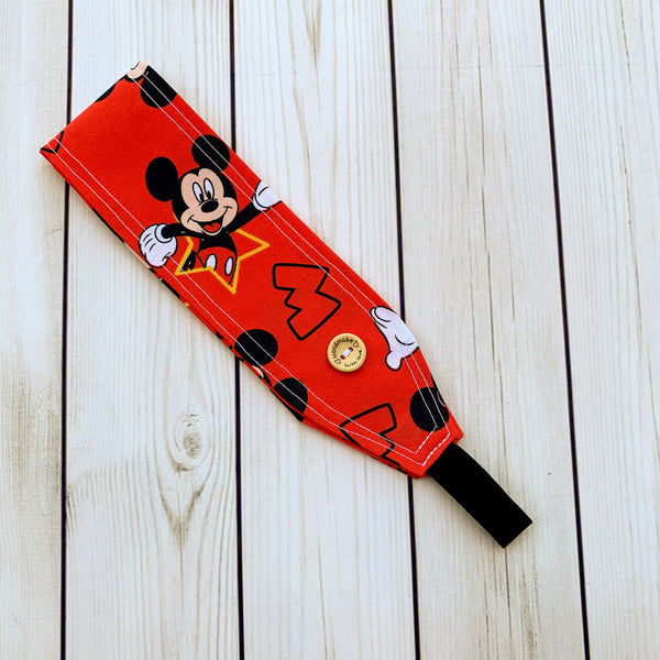 Handmade Buttoned Headbands - Mickey
