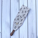 Handmade Buttoned Headbands - Cottom Stems