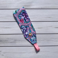 Handmade Buttoned Headbands - Hexagon Succulents