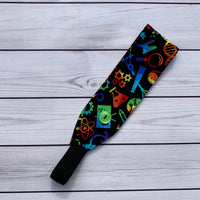Handmade Buttoned Headbands - Chemistry Lab