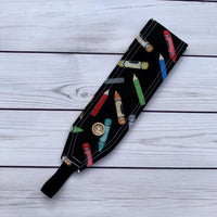 Handmade Buttoned Headbands - Coloring is Calming