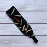 Handmade Buttoned Headbands - Coloring is Calming