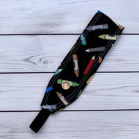 Handmade Buttoned Headbands - Coloring is Calming