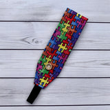 Handmade Buttoned Headbands - Autisms Awareness