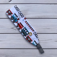 Handmade Buttoned Headbands - Choo Choo Train