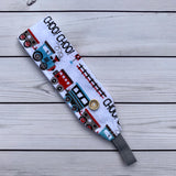 Handmade Buttoned Headbands - Choo Choo Train