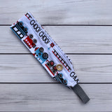 Handmade Buttoned Headbands - Choo Choo Train
