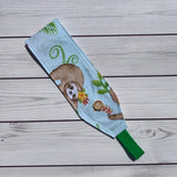 Handmade Buttoned Headbands - Tropical Sloths