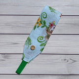 Handmade Buttoned Headbands - Tropical Sloths