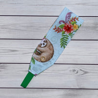 Handmade Buttoned Headbands - Tropical Sloths