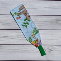Handmade Buttoned Headbands - Tropical Sloths