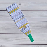Handmade Buttoned Headbands - Yellow Tribal