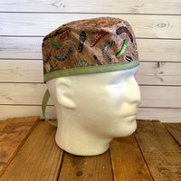 Handmade Buttoned Scrub Caps - Buggin' Out