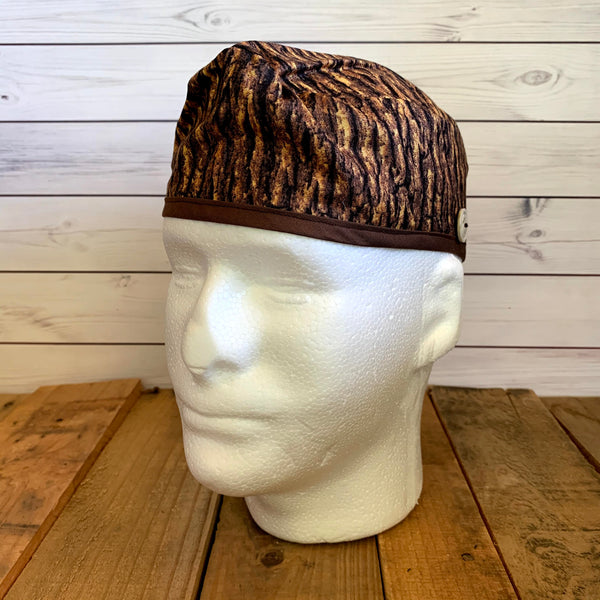 Handmade Buttoned Scrub Caps - Into the Woods