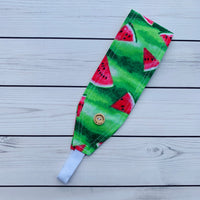 Handmade Buttoned Headbands - Watermelon Slices