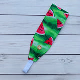Handmade Buttoned Headbands - Watermelon Slices