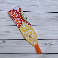 Handmade Buttoned Headbands - Sunburst Flowers