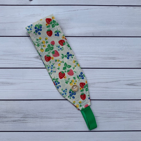 Handmade Buttoned Headbands - Berries