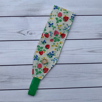 Handmade Buttoned Headbands - Berries