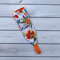 Handmade Buttoned Headbands - Tropical