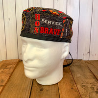 Handmade Buttoned Scrub Caps - Firefighter