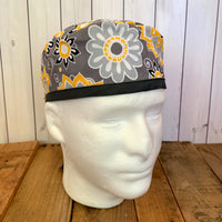 Handmade Buttoned Scrub Caps - Sunburst