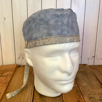 Handmade Buttoned Scrub Caps - Gray