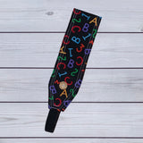 Handmade Buttoned Headbands - ABC, Easy as 123