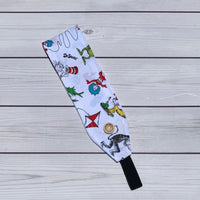 Handmade Buttoned Headbands - Dr Suess