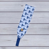 Handmade Buttoned Headbands - RN Blue