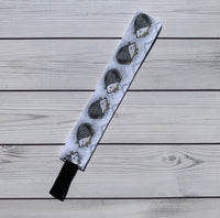 Handmade Buttoned Headbands - Hedgehogs