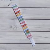 Handmade Buttoned Headbands - Multi Gingham Stripes