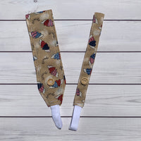 Handmade Buttoned Headbands - Friends