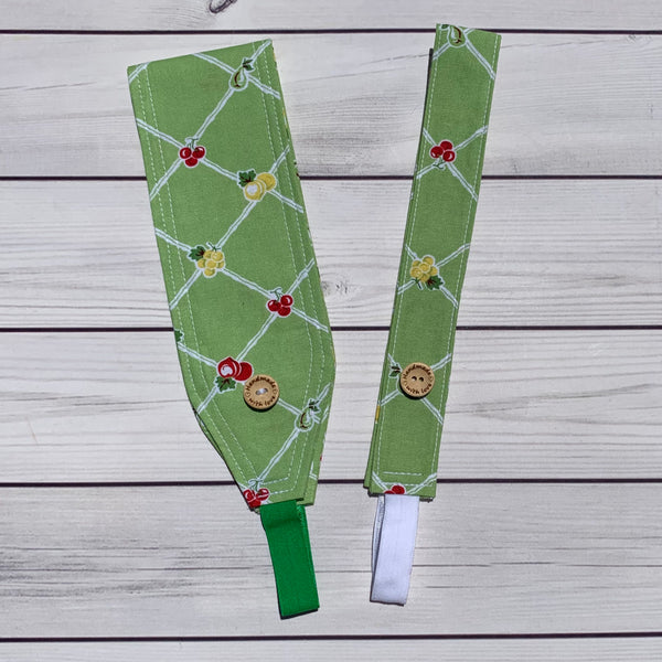 Handmade Buttoned Headbands - Fruits