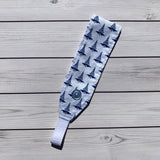 Handmade Buttoned Headbands - RN Blue