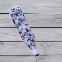 Handmade Buttoned Headbands - Llama Parade