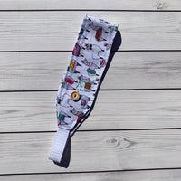 Handmade Buttoned Headbands - Llama Parade