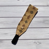 Handmade Buttoned Headbands - Bison