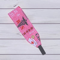 Handmade Buttoned Headbands - RN Pink