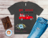 Love the Gnome You're With Tshirt - Red Truck